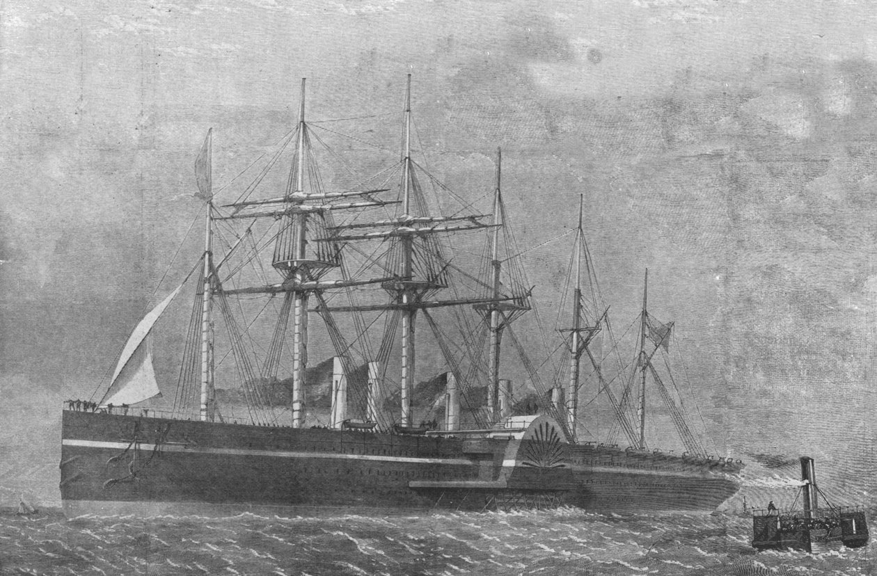 Il Great Eastern, 1860: La nave lascia Southampton per il suo primo viaggio, 17 giugno 1901 da Unbekannt