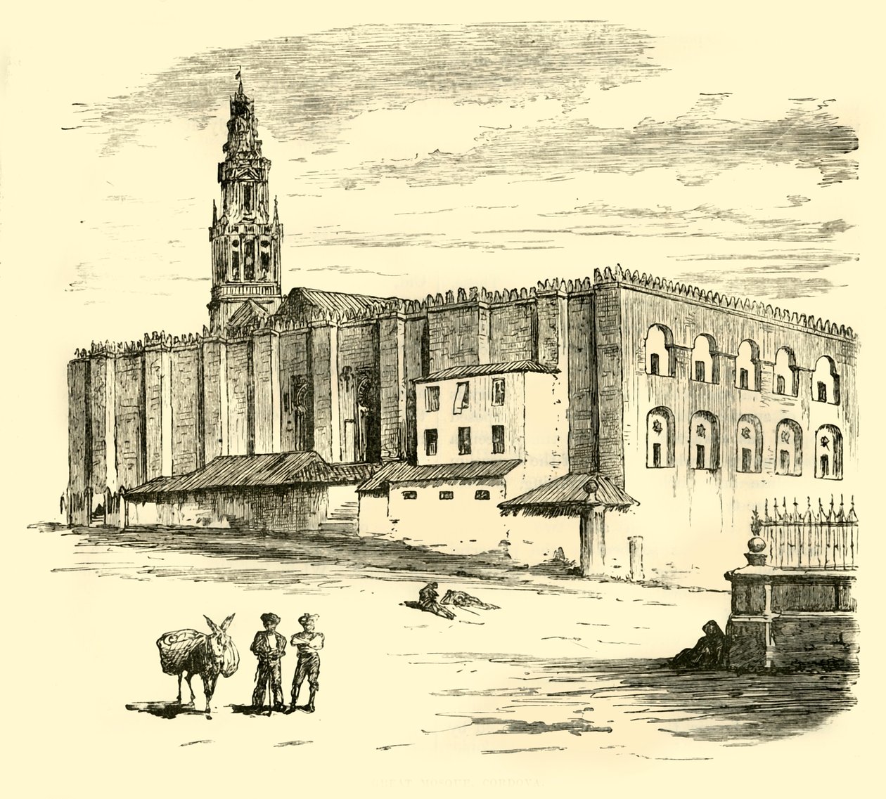 La Grande Moschea, Cordova, 1890 da Unbekannt