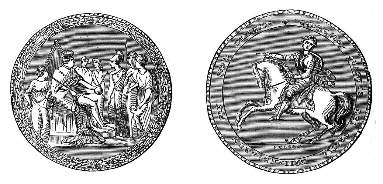 Il grande sigillo di re Giorgio IV, c1895 da Unbekannt