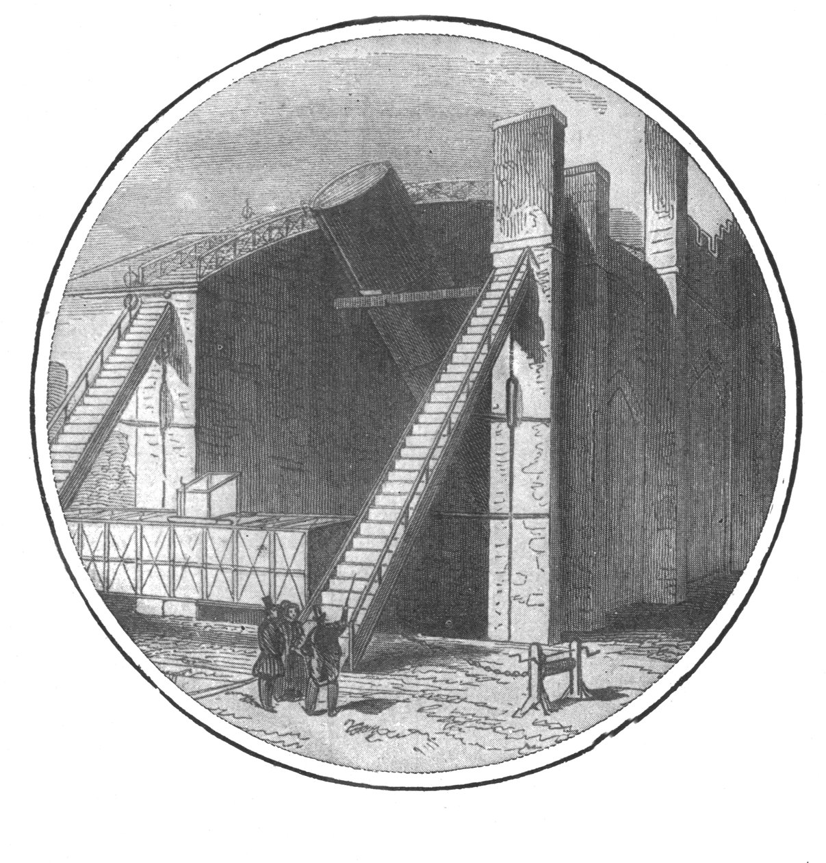 Il Grande Telescopio costruito da Lord Rosse, 1828-1845, 1901 da Unbekannt