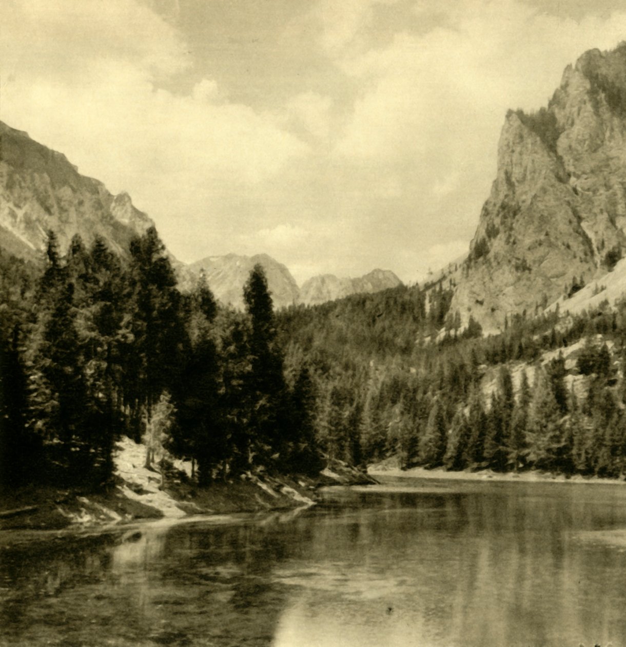 Il Grüner See, Stiria, Austria, c1935 da Unbekannt