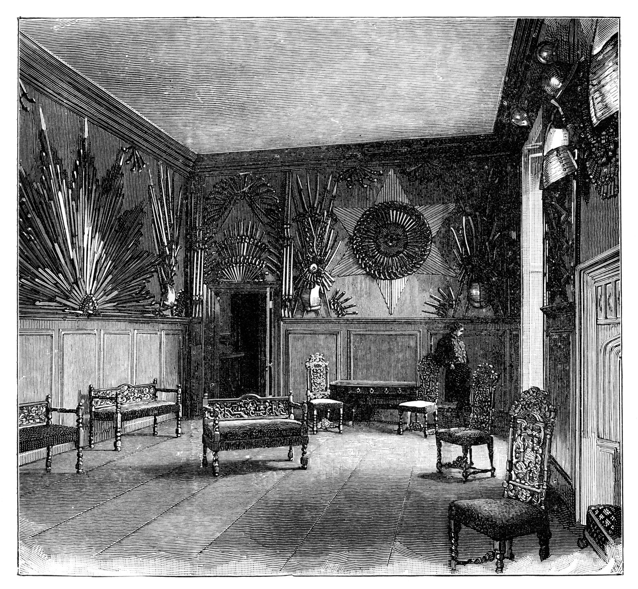 La sala delle guardie, Palazzo di St James, Londra da Unbekannt