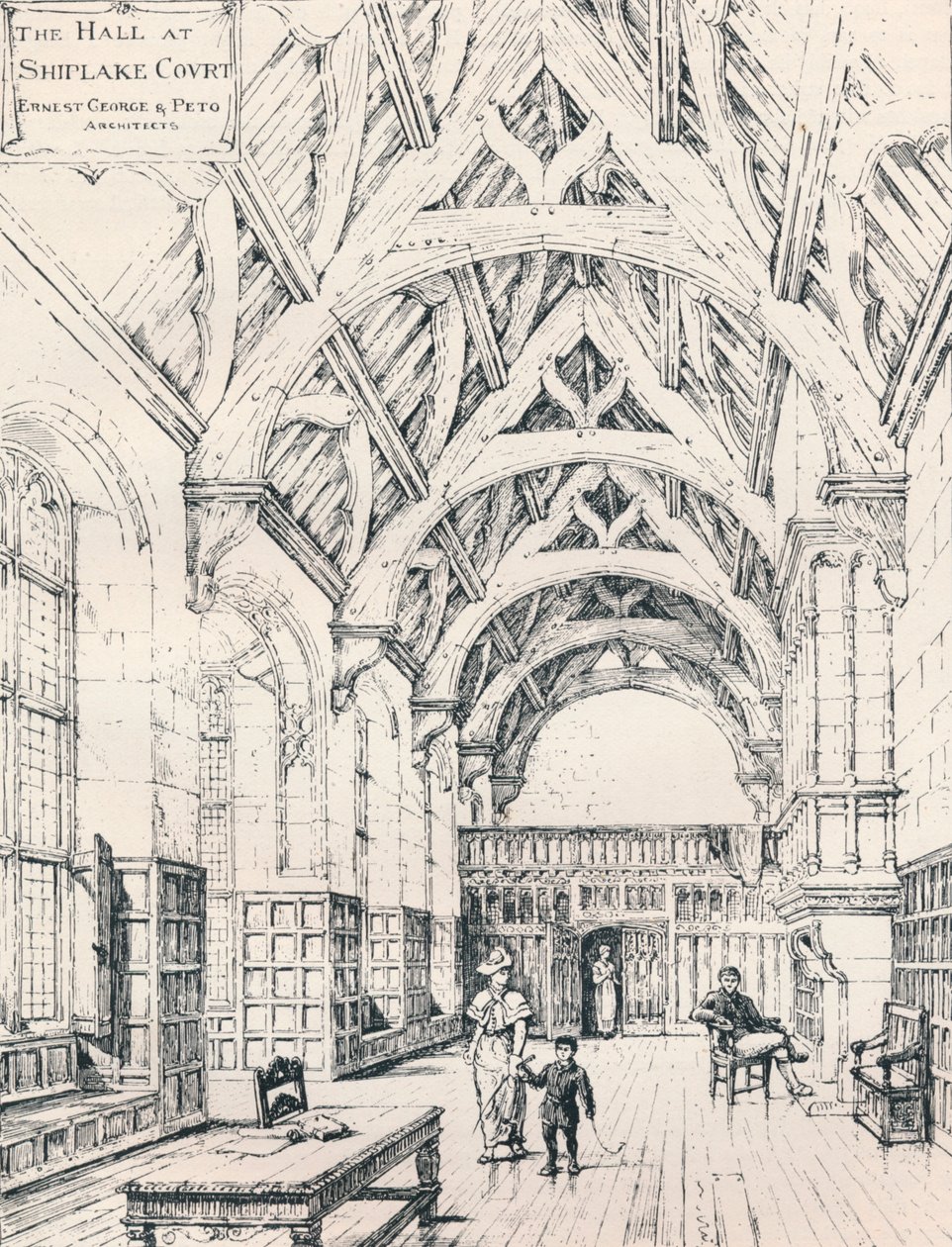 La Sala, Shiplake Court, 1898 da Unbekannt