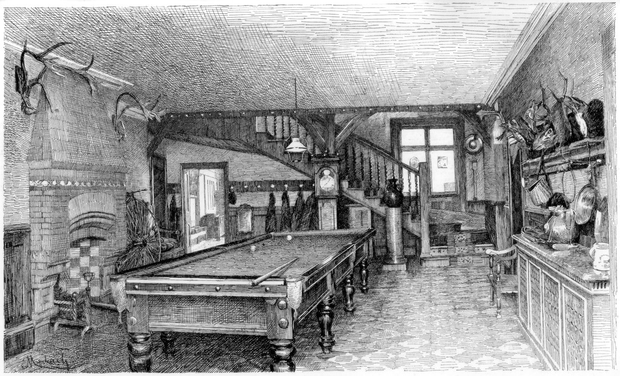 La Sala a Silverbeck, c1880-1882 da Unbekannt
