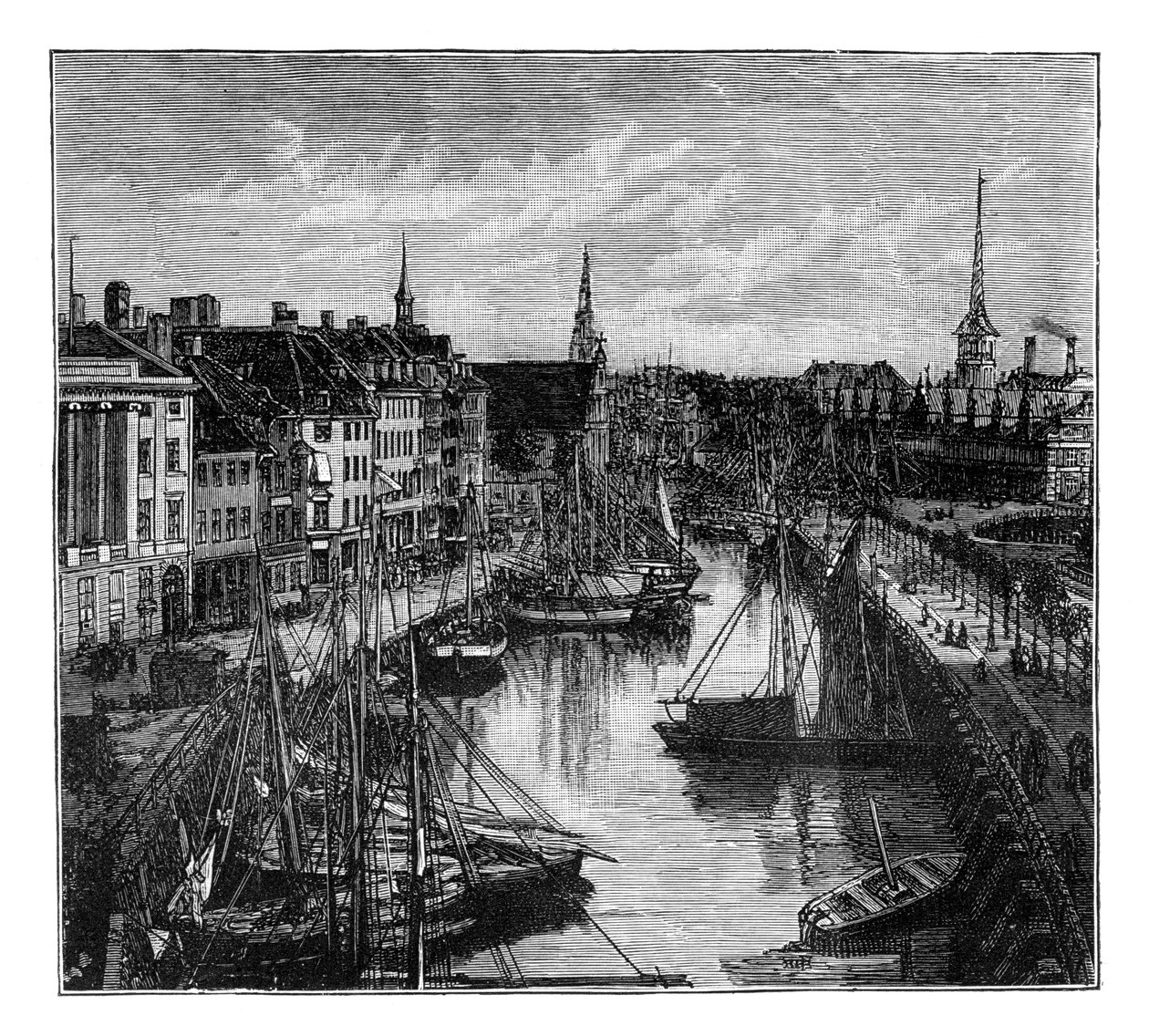 Il porto, Copenaghen, Danimarca da Unbekannt