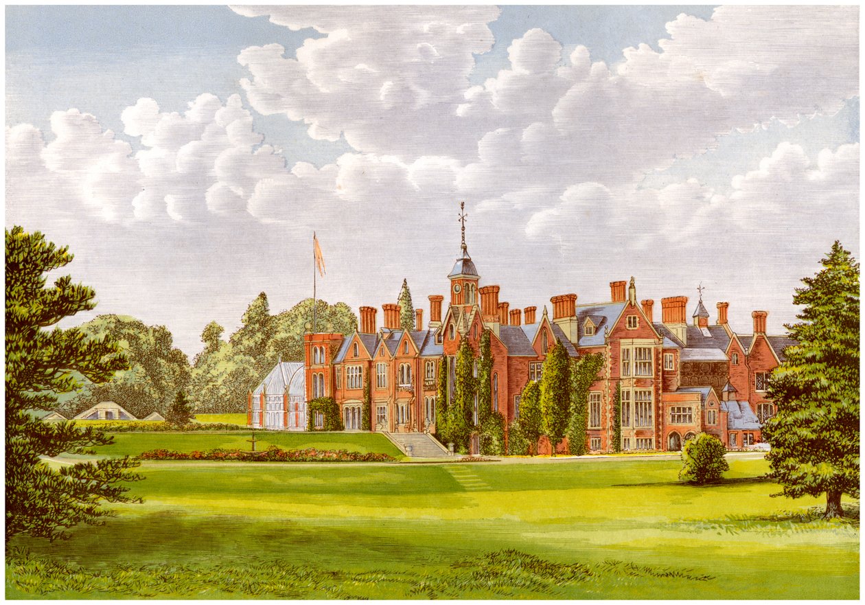 The Hendre, Monmouthshire, Galles, casa della famiglia Rolls, c1880 da Unbekannt