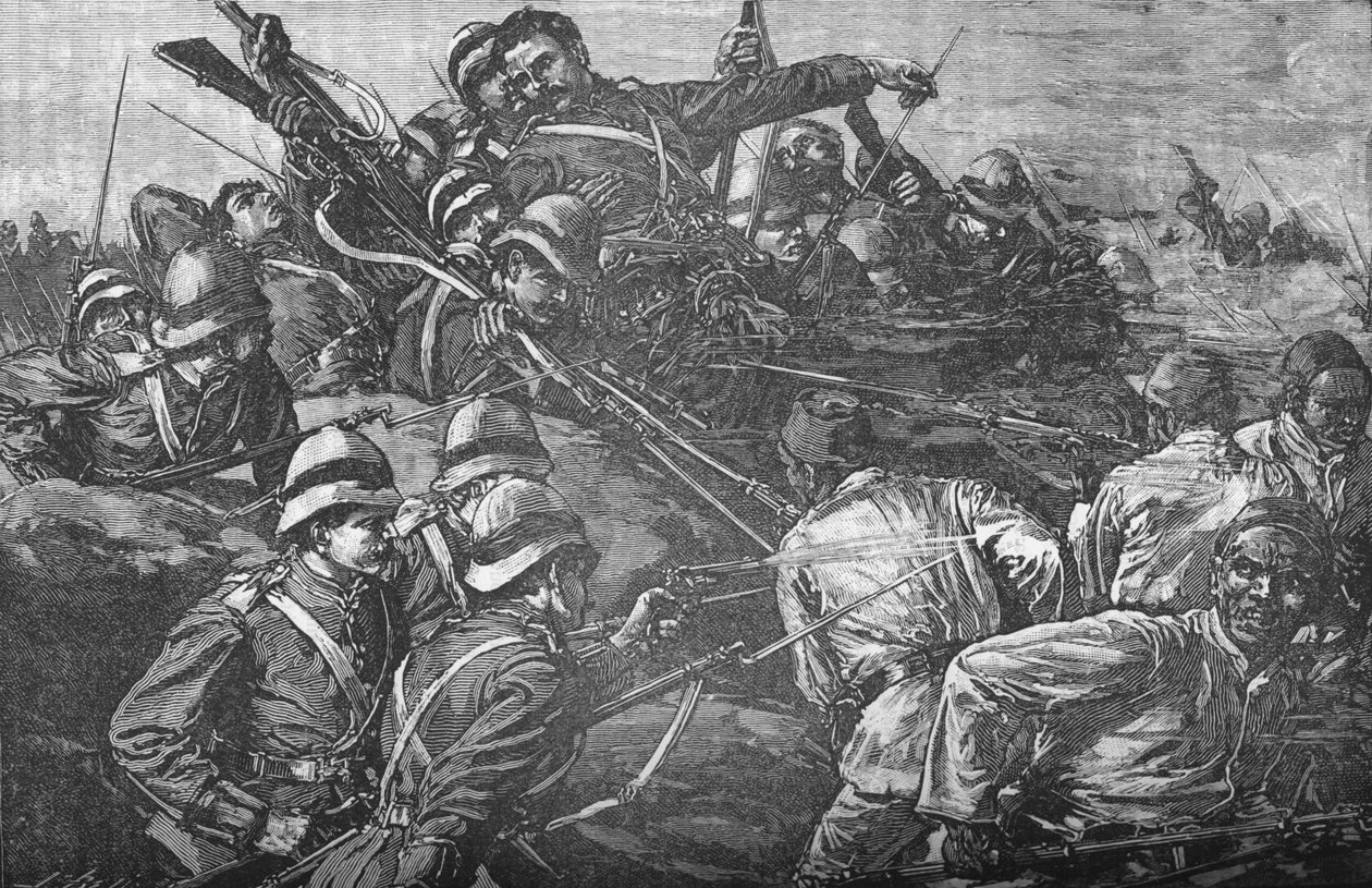 La Brigata delle Highlands assalta le trincee a Tel-El-Kebir, c1882 da Unbekannt