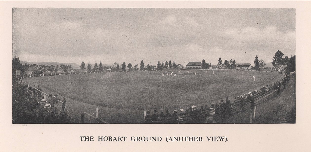 Il campo di cricket di Hobart, Tasmania, Australia, 1912 da Unbekannt