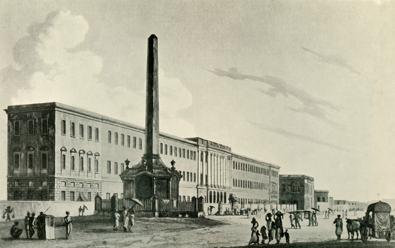 Il Monumento di Holwell, 1794, 1925 da Unbekannt