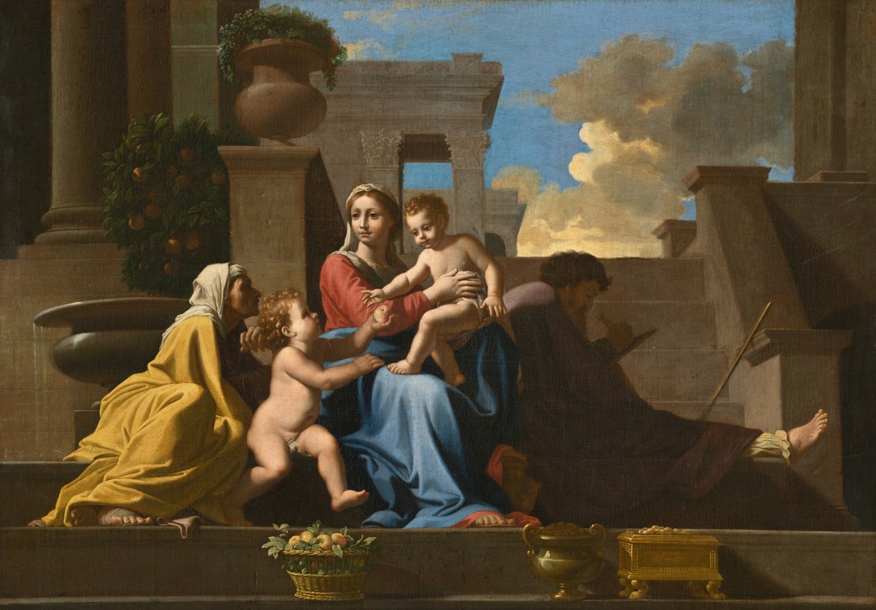 La Sacra Famiglia sui gradini, 1648 da Unbekannt