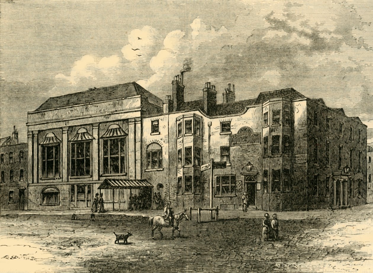 The Horns Tavern, Kennington, nel 1820 da Unbekannt