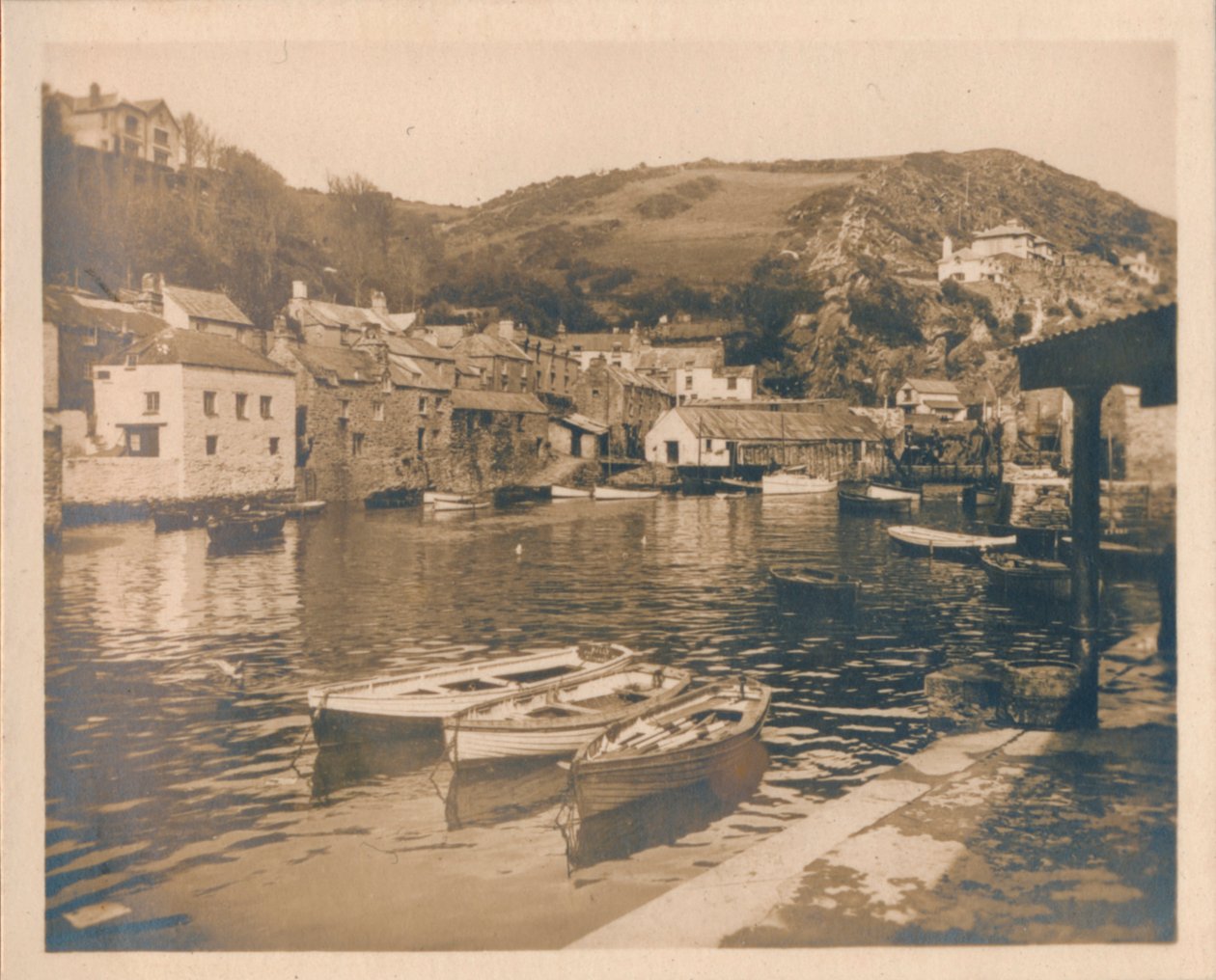 Il porto interno - Polperro, 1927 da Unbekannt