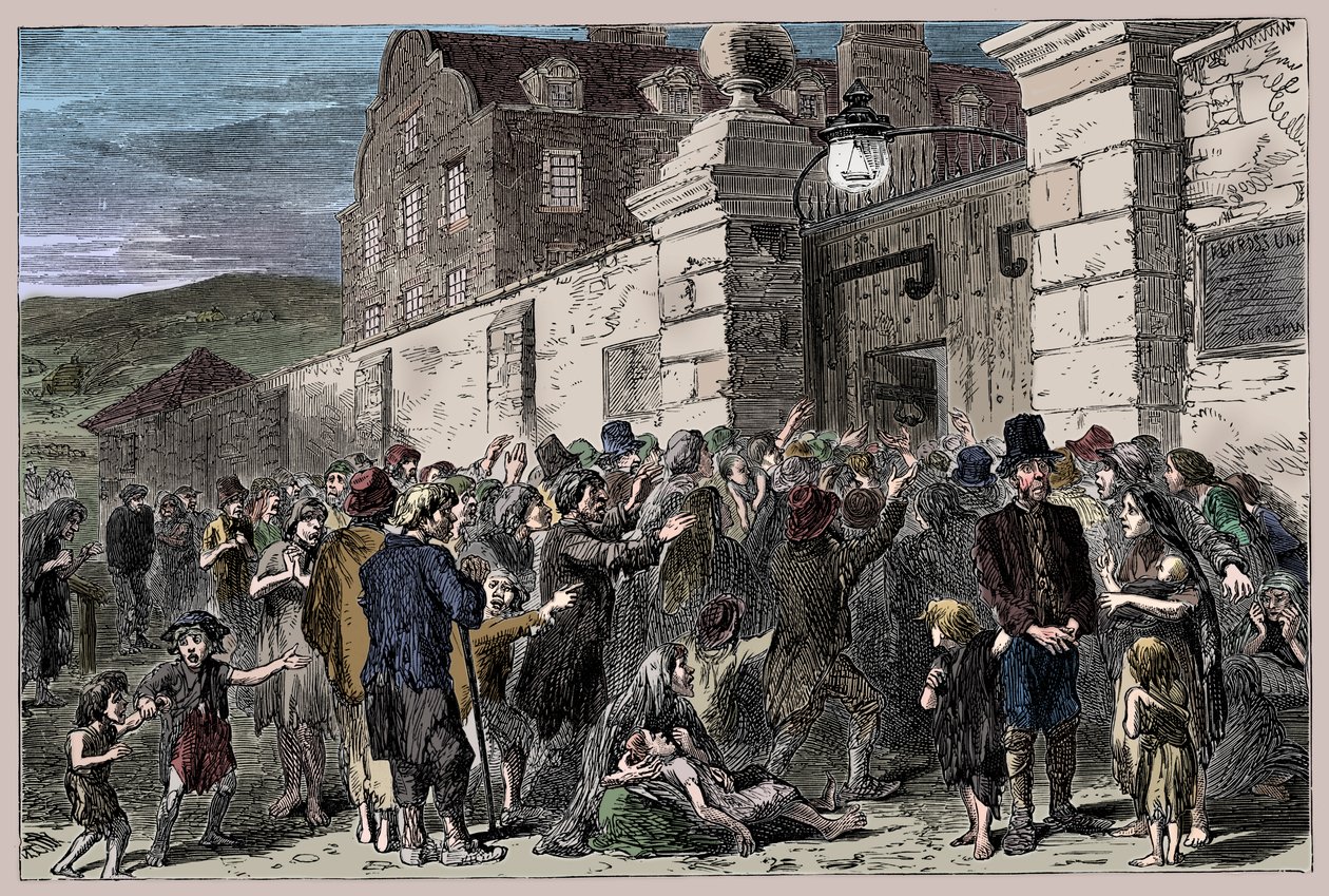 La carestia irlandese, 1845-1849, 1900 da Unbekannt