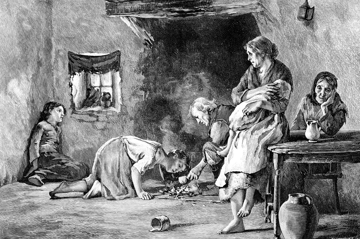 La carestia irlandese, 1845-1849, 1900 da Unbekannt