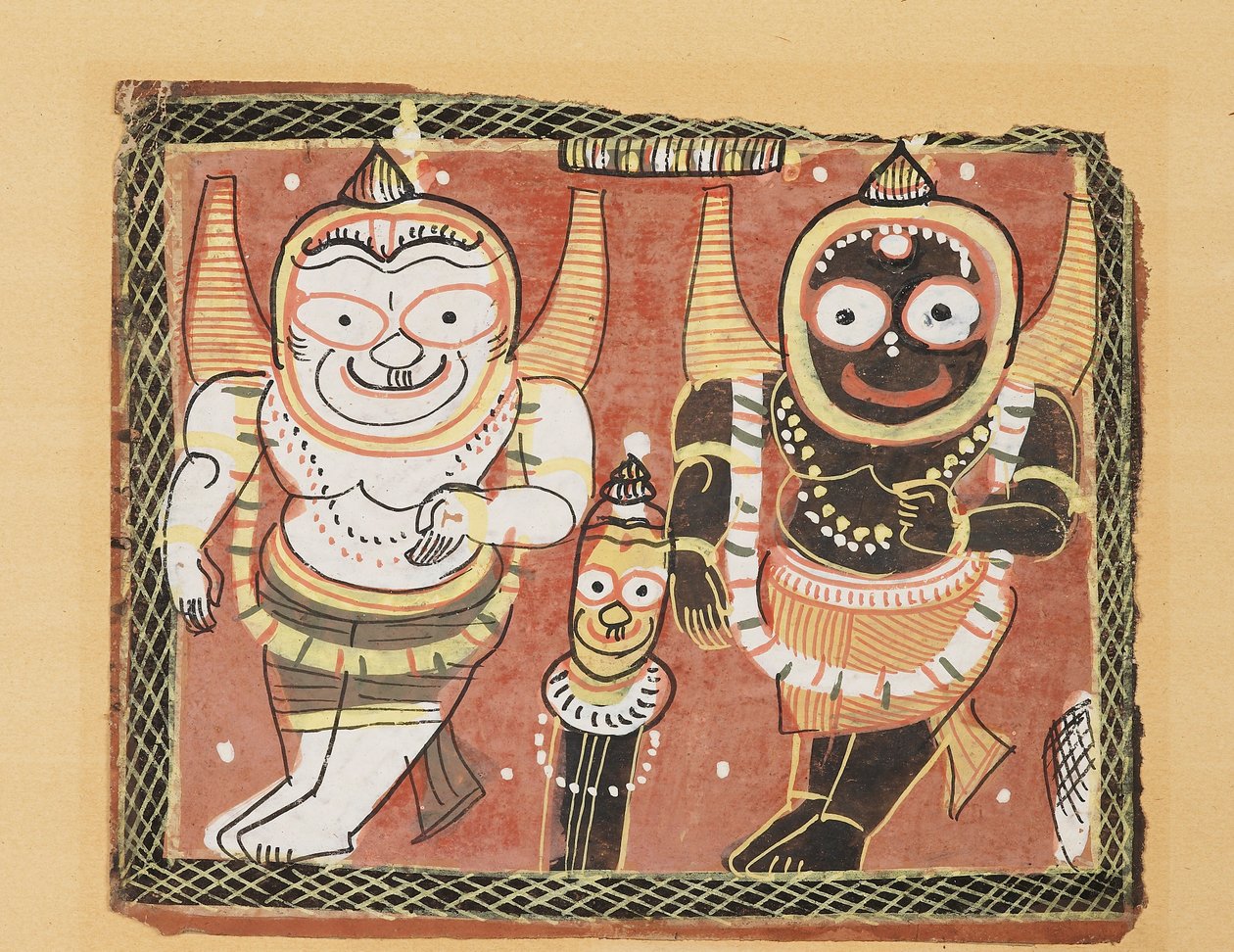 Il trio di Jagannatha, XIX secolo da Unbekannt
