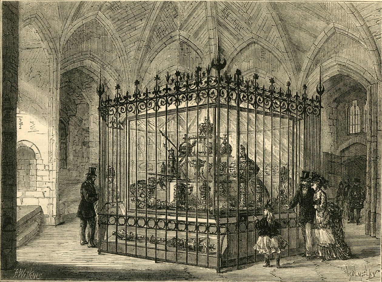 La stanza dei gioielli alla Torre, c1872 da Unbekannt