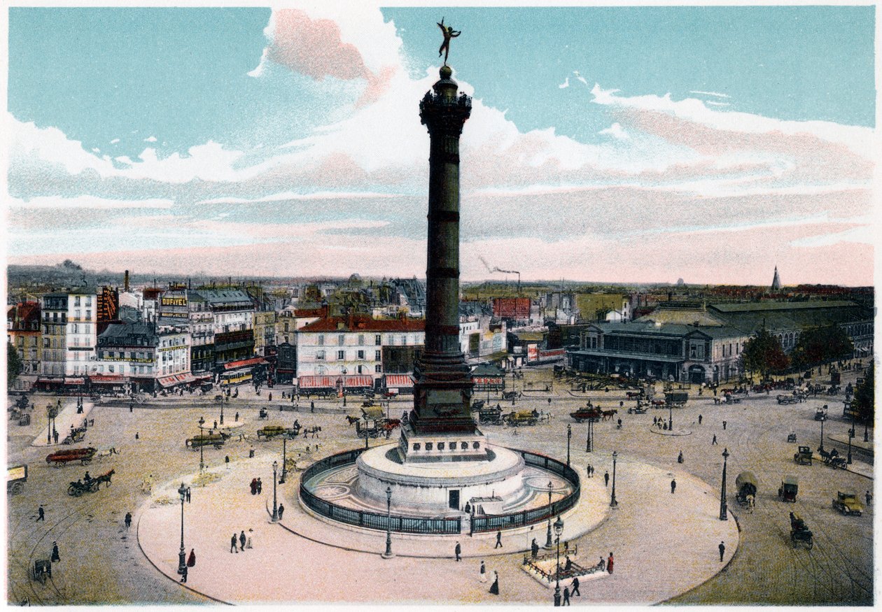 La Colonna di Luglio in Place de la Bastille, Parigi da Unbekannt