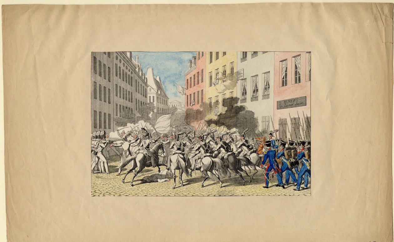 La Rivoluzione di Luglio del 1830, 1830 da Unbekannt