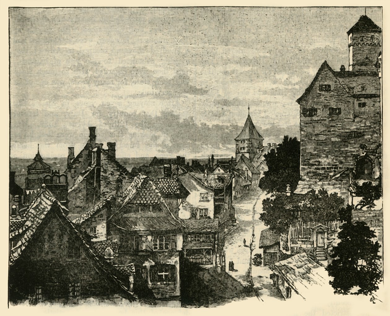 Il Kaiserberg, Norimberga da Unbekannt