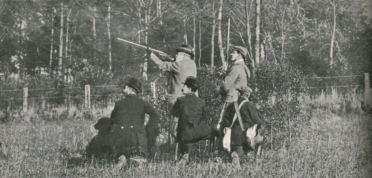 Il re che caccia nelle riserve di Sandringham, 1900s da Unbekannt
