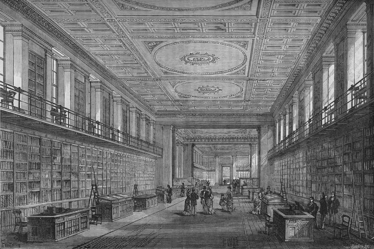 La biblioteca del re, Londra, 1878 da Unbekannt