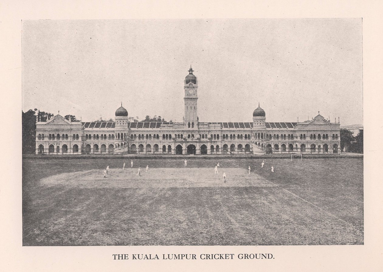 Il campo da cricket di Kuala Lumpur, Malaya, 1912 da Unbekannt