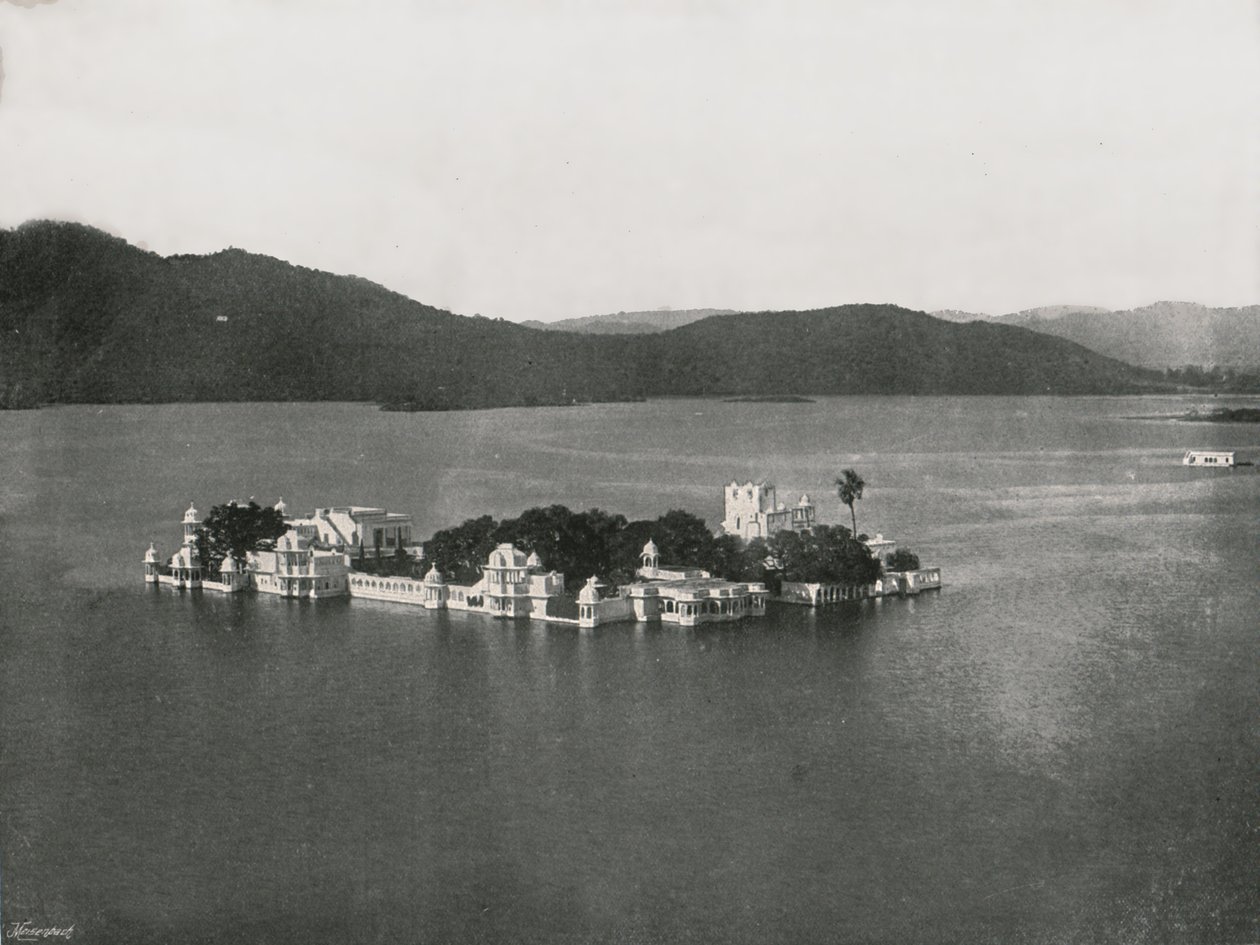 Il Palazzo del Lago, Udaipur, India, 1895 da Unbekannt