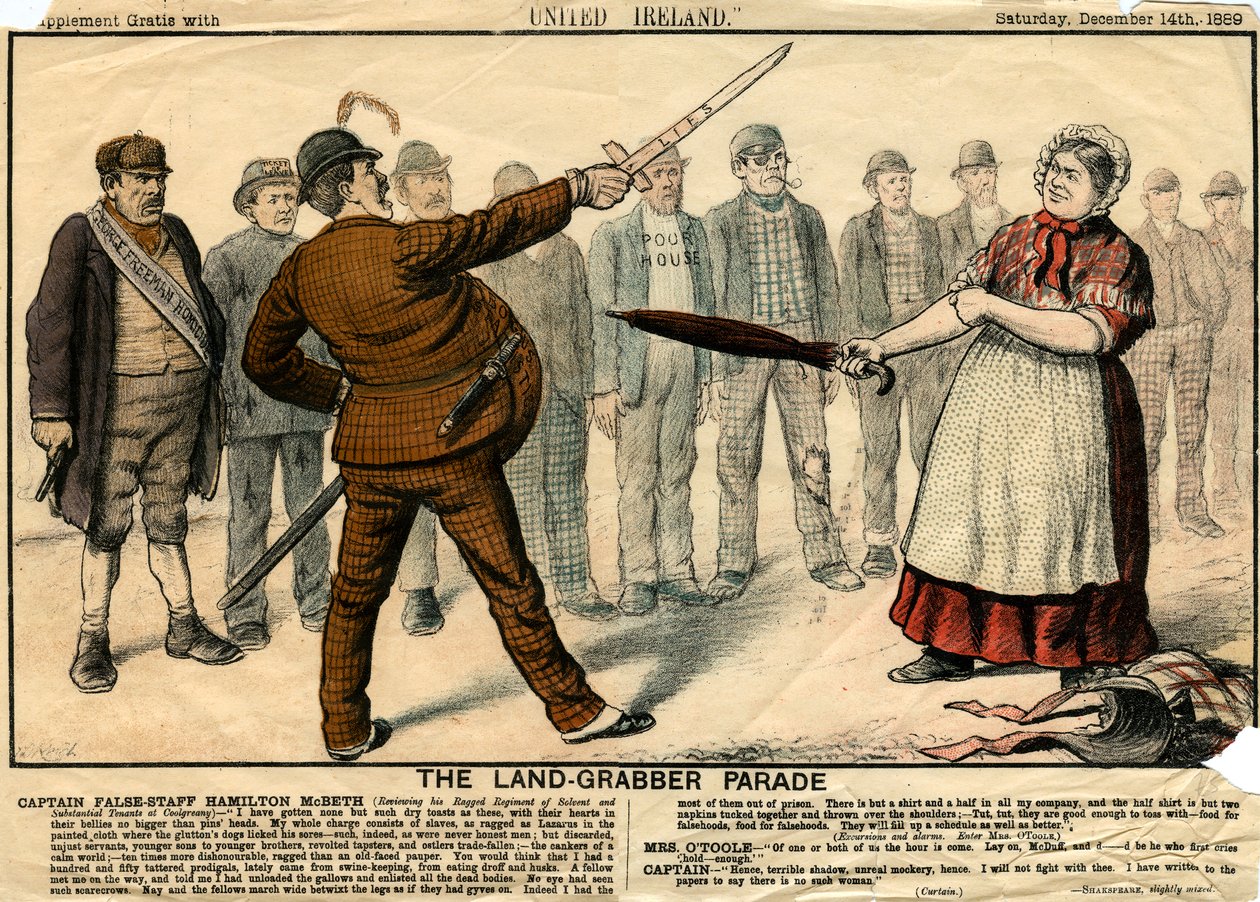 La parata del Land-Grabber, 1889 da Unbekannt