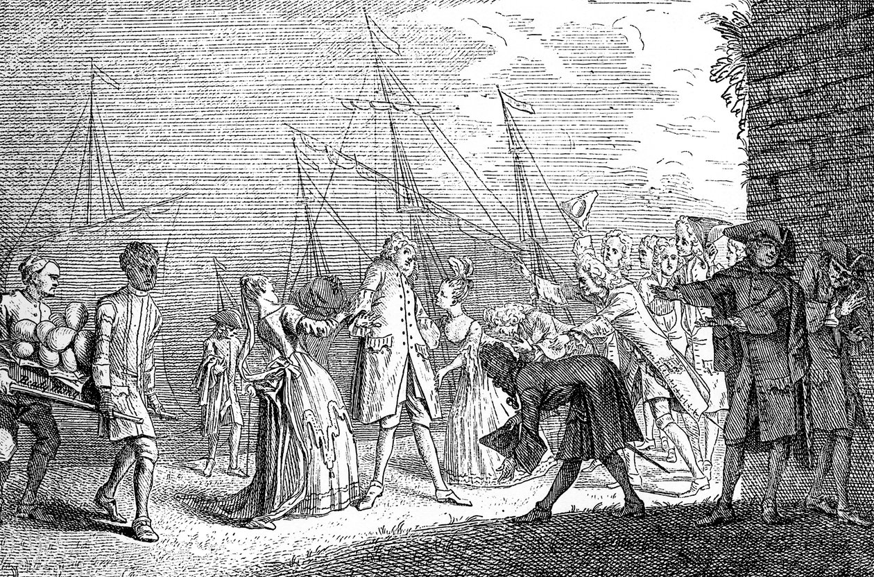 Lo sbarco di Senesino, 1720 da Unbekannt