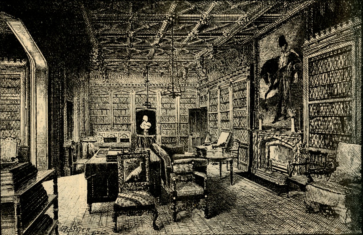 La Biblioteca di Abbotsford da Unbekannt
