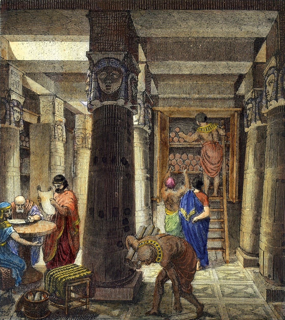 La Biblioteca di Alessandria, 1876 da Unbekannt