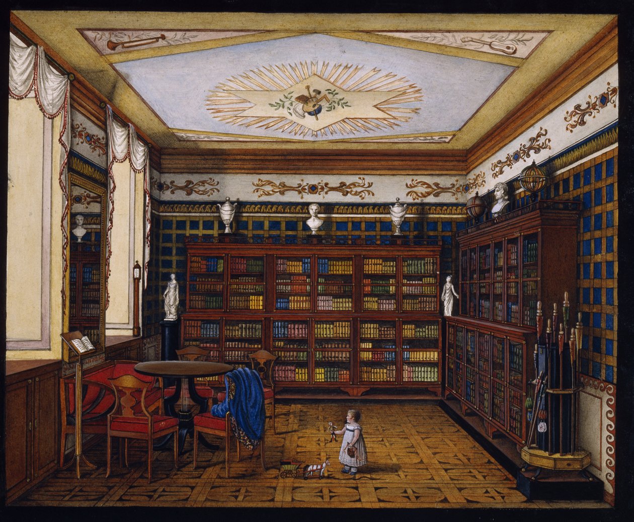 La biblioteca del conte Henryk Ilinsky a Romaniv da Unbekannt