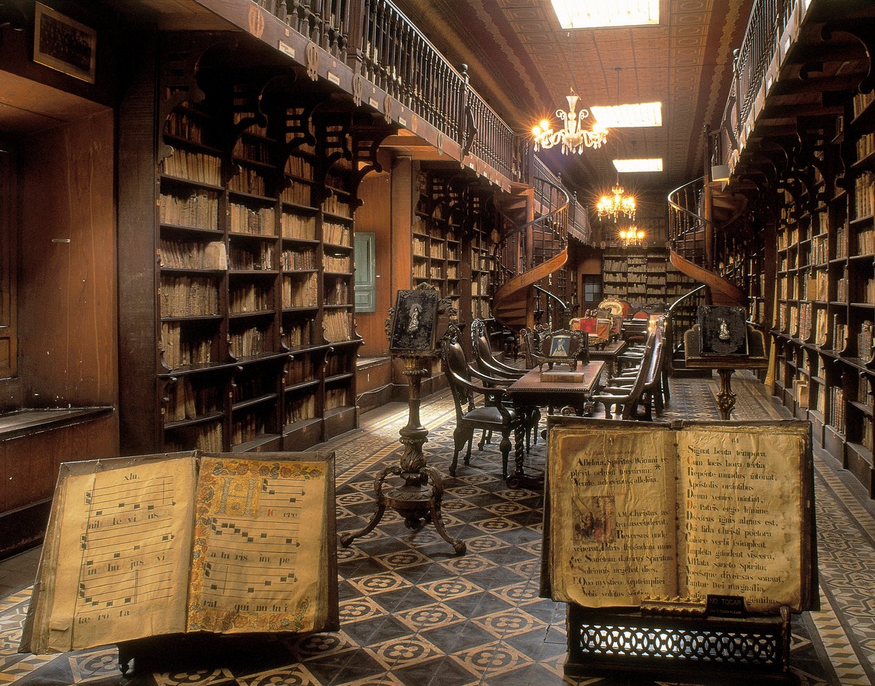 La Biblioteca del Convento di San Francesco, Lima, Perù, XX secolo da Unbekannt