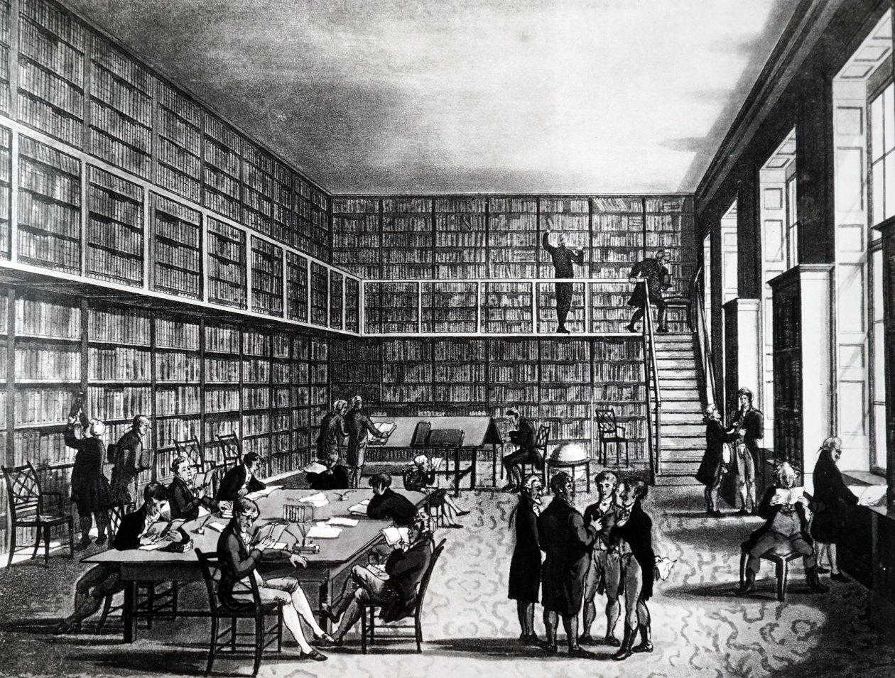 La biblioteca della Royal Institution, Albemarle Street da Unbekannt