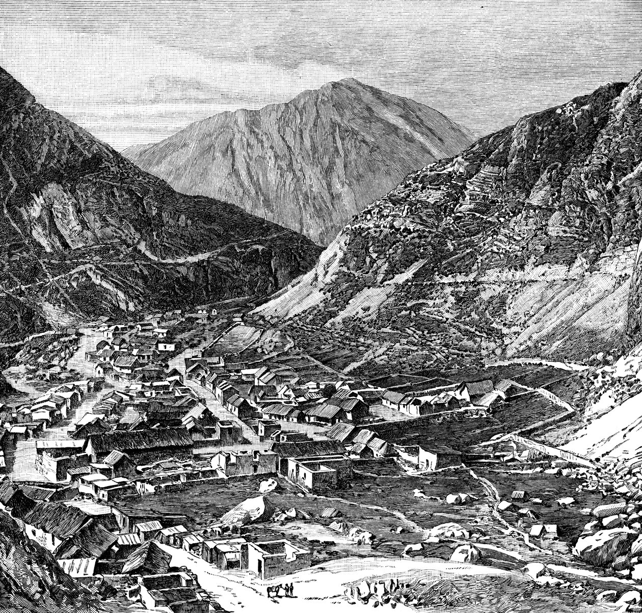 La ferrovia Lima-Oroya, Perù, 1895 da Unbekannt