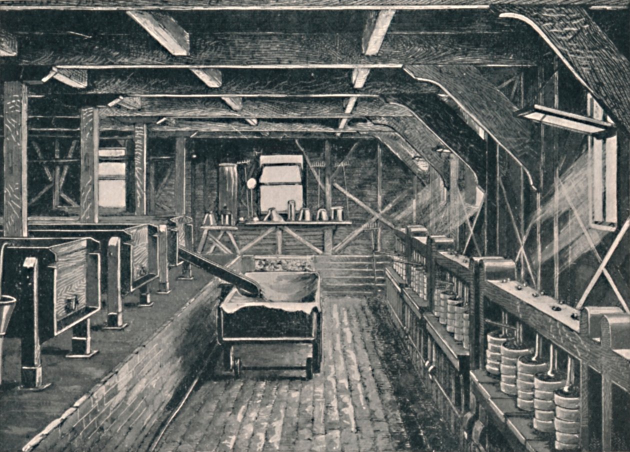 La fabbrica di formaggio di Longford, Derbyshire da Unbekannt