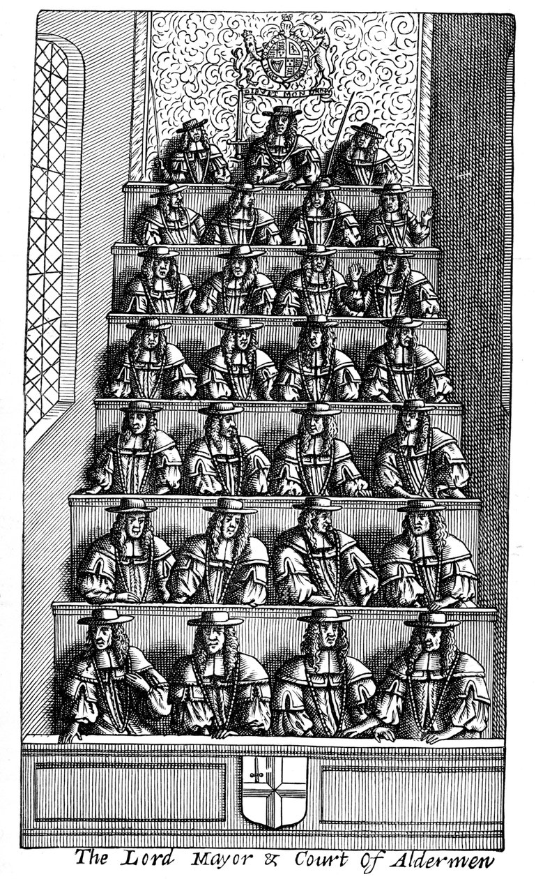 Il Sindaco e la Corte degli Aldermen, Londra, 1681 1894 da Unbekannt