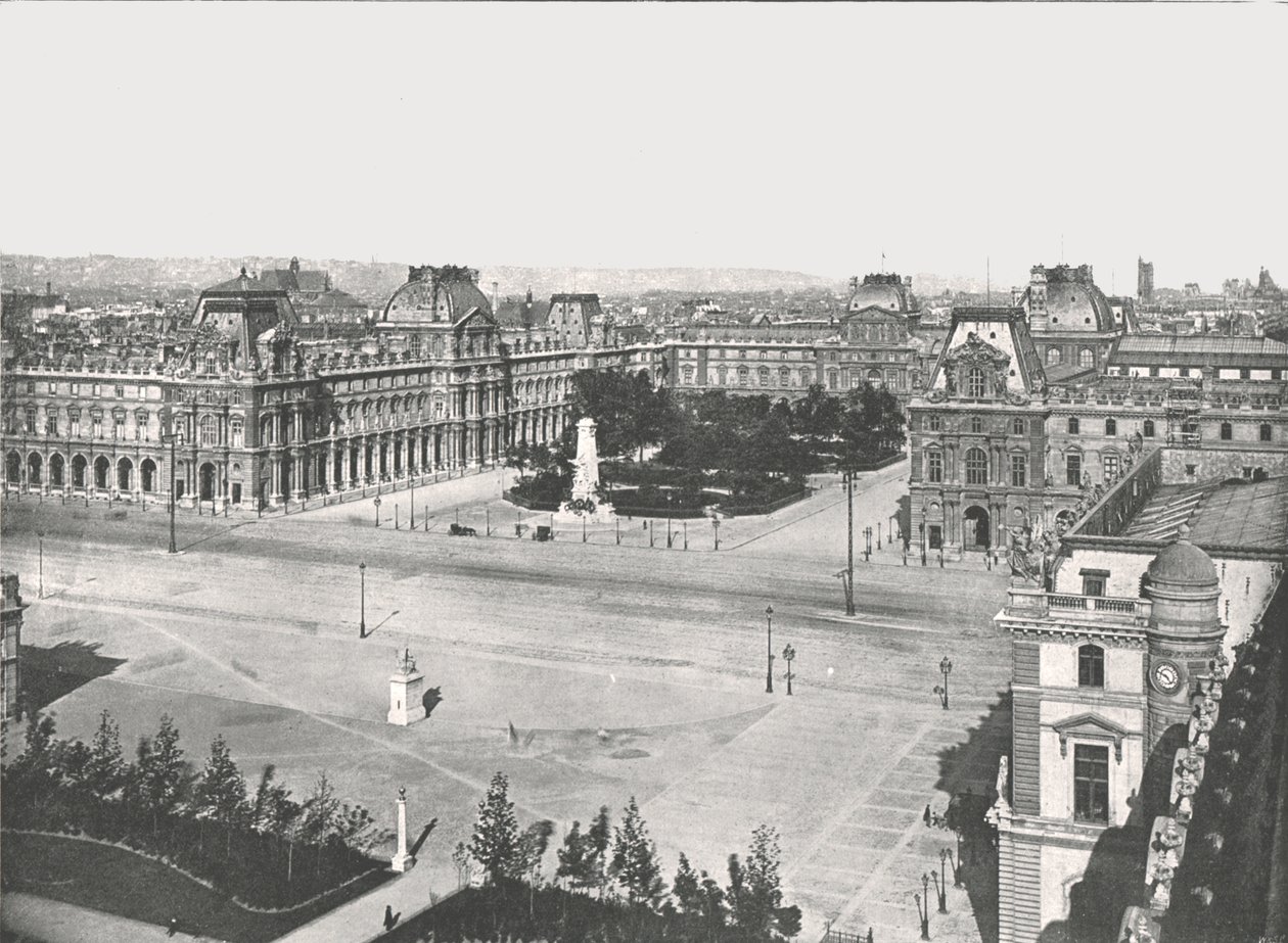 Il Louvre, Parigi, Francia, 1895 da Unbekannt