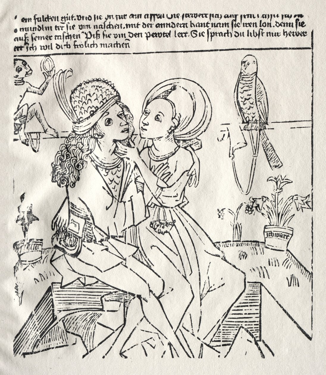 Gli amanti, c. 1470 da Unbekannt