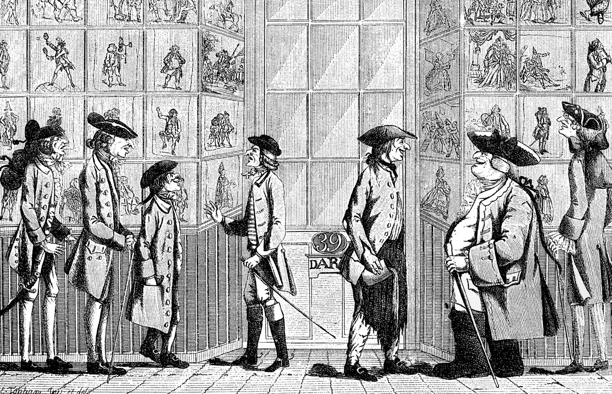 La stamperia di Macaroni, 1772 da Unbekannt