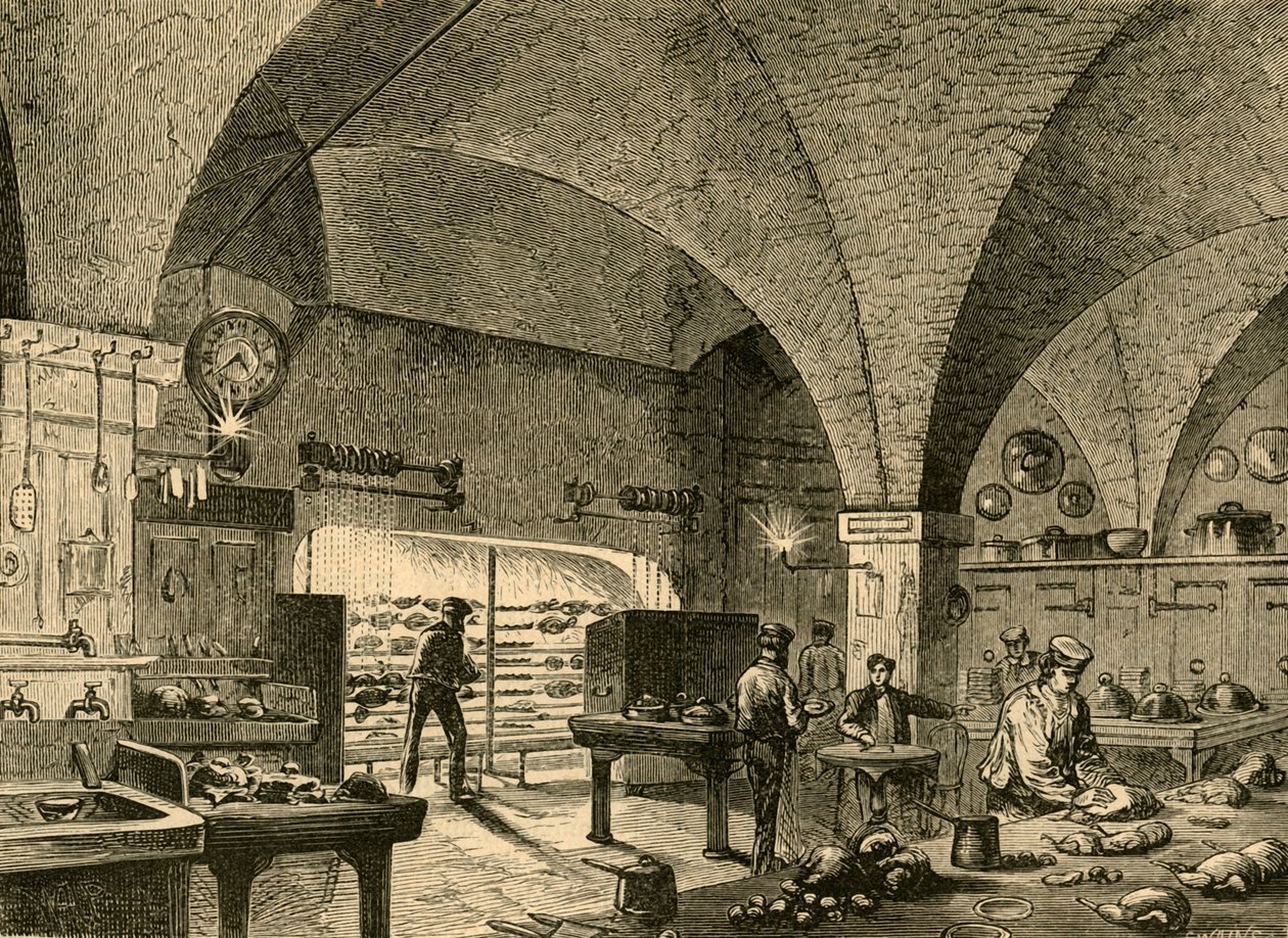 La cucina della Mansion House, 1897 da Unbekannt