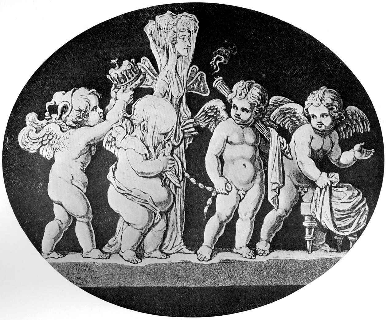 Il matrimonio di Cupido e Psiche, 1797 da Unbekannt