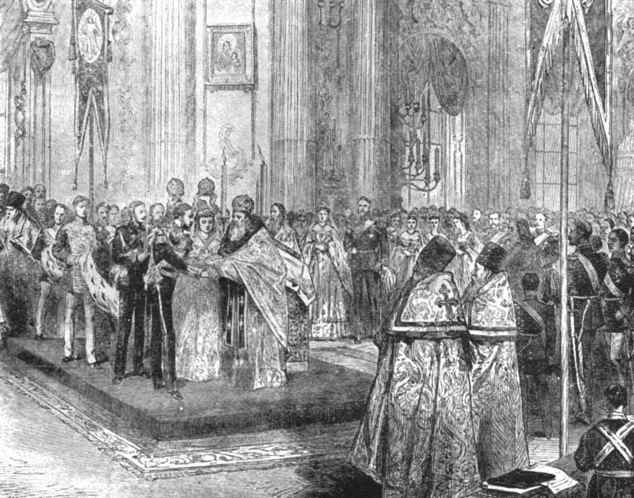 Il Matrimonio del Duca di Edimburgo con la Granduchessa Maria Alexandrovna da Unbekannt