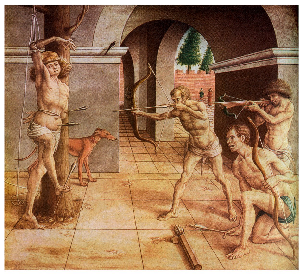 Il martirio di San Sebastiano, XV secolo 1956 da Unbekannt