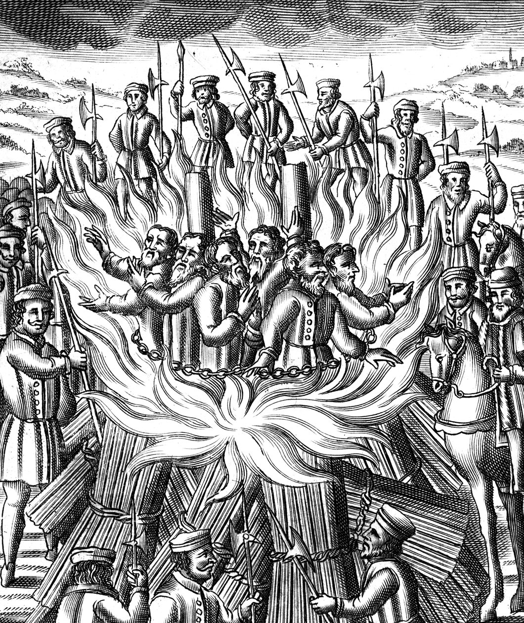 Il Martirio di Sei Uomini a Brainford, 1558 da Unbekannt