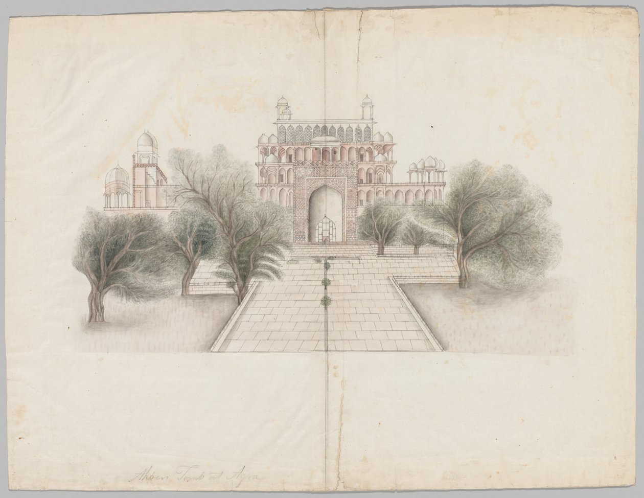 Il mausoleo di Akbar a Secundrabad, inizio XIX secolo da Unbekannt