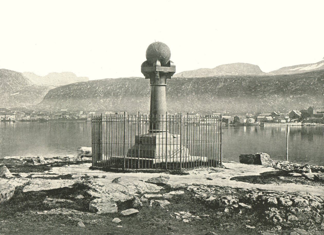 La Colonna del Meridiano, Hammerfest, Norvegia, 1895 da Unbekannt