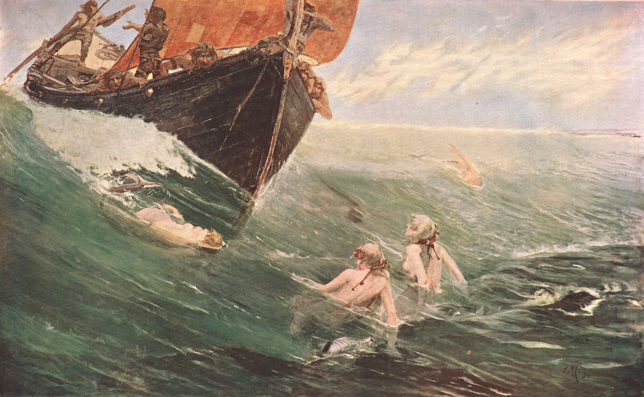 La Roccia delle Sirene, 1894, c1902 da Unbekannt
