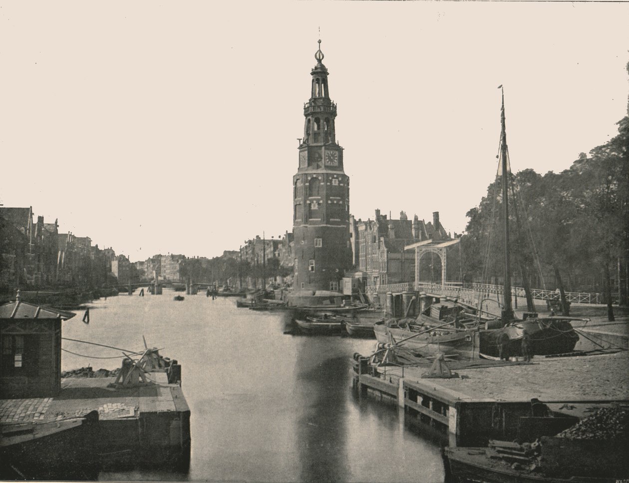La Montelbaanstoren, Amsterdam, Paesi Bassi, 1895 da Unbekannt