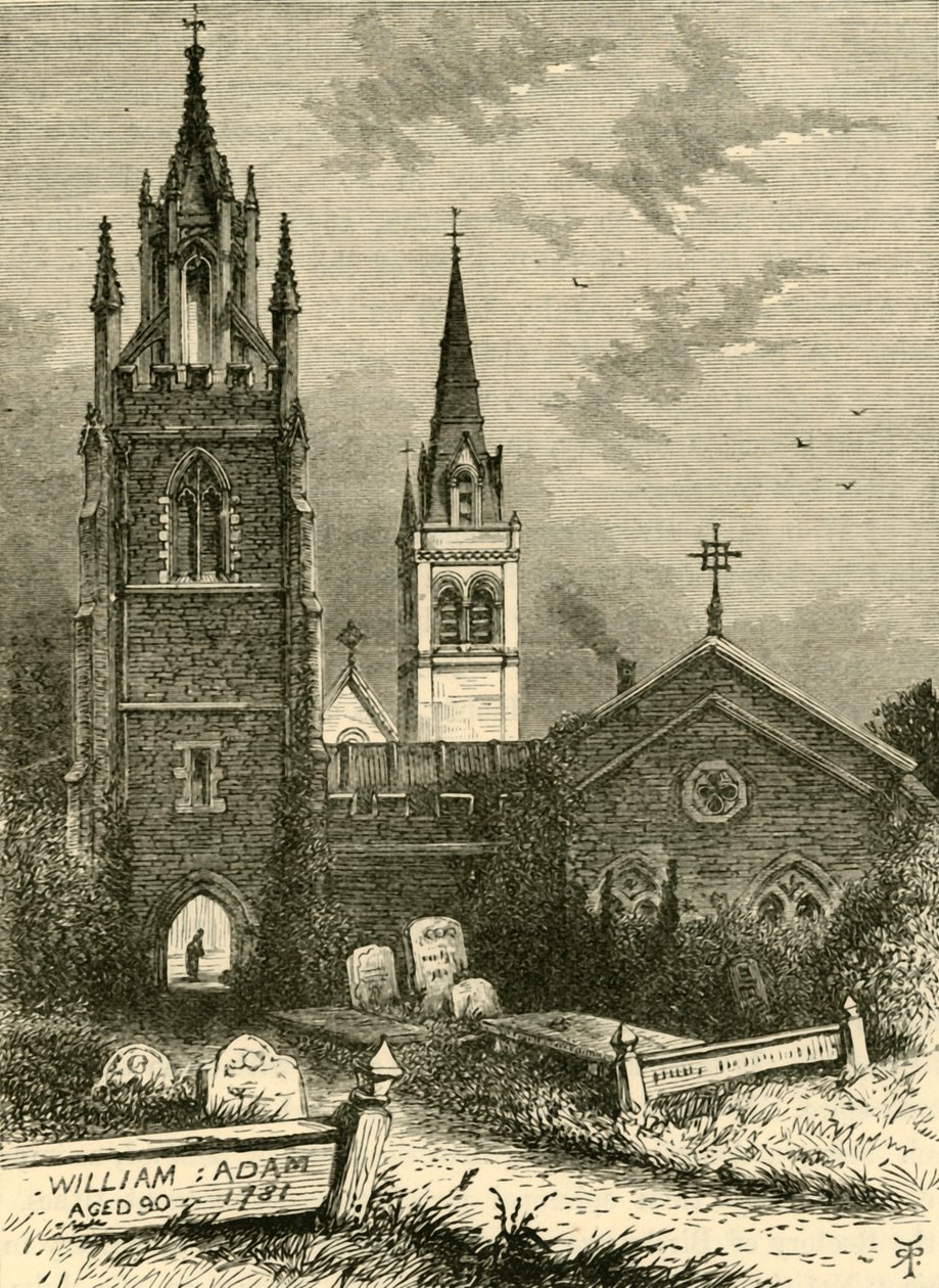 La Cappella Mortuaria e la Nuova Chiesa, Woburn, 1898 da Unbekannt